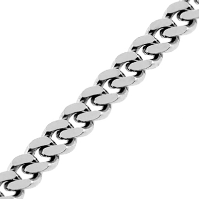 Silver Curb Link Chain